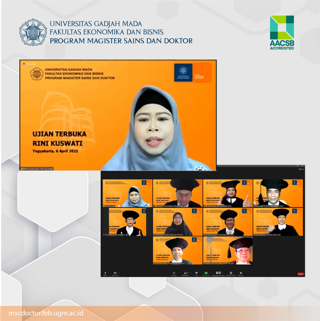 Ujian Terbuka Promosi Doktor Ilmu Manajemen untuk Promovendus Rini ...